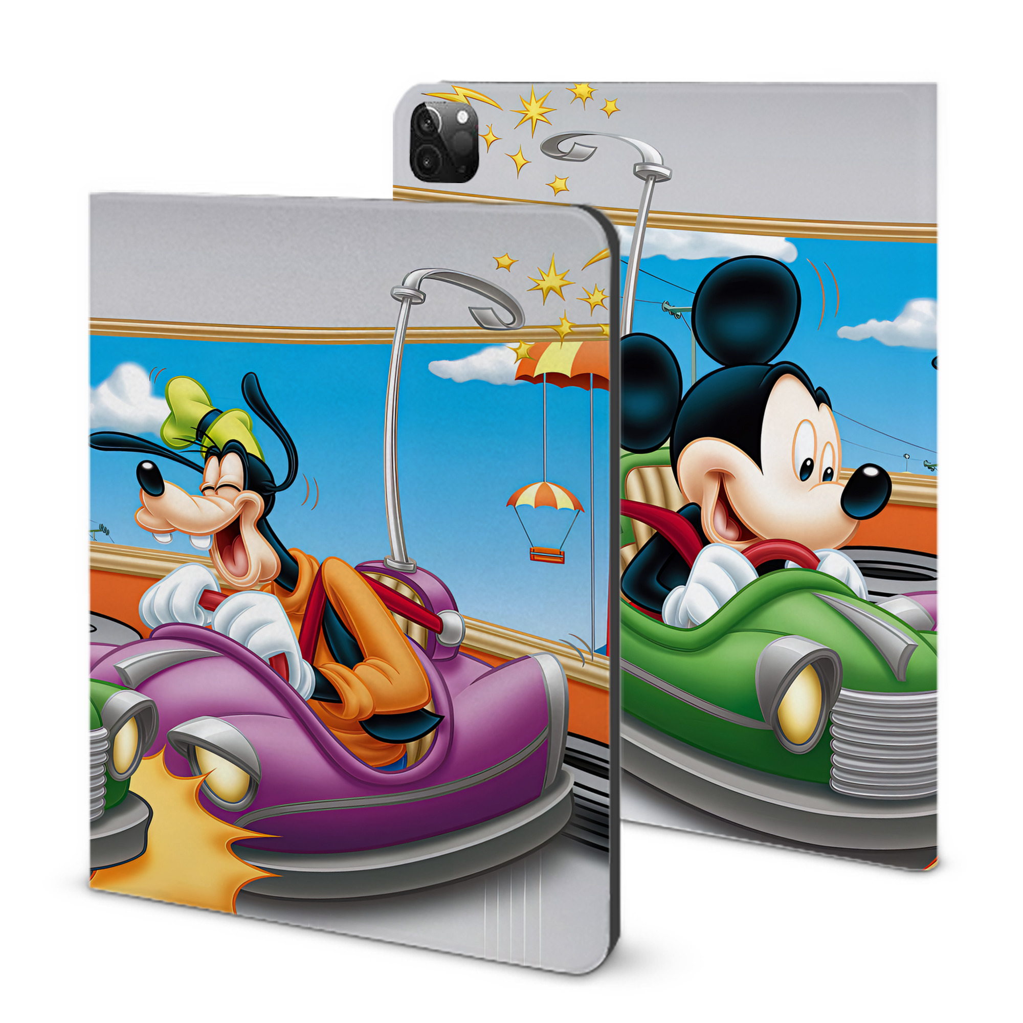 （画像用） ミッキーマウス Mickey Mouse IPadケース ペンホルダー付き ブックスタイルデザイン